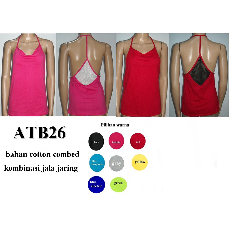 Tanktop Senam Yoga Zumba Dance hiphop kode ATB26