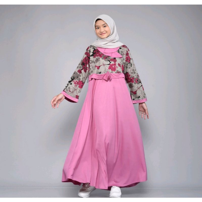 gamis remaja,gamis kekinian sabyan uk m ld 100,cuci gudang