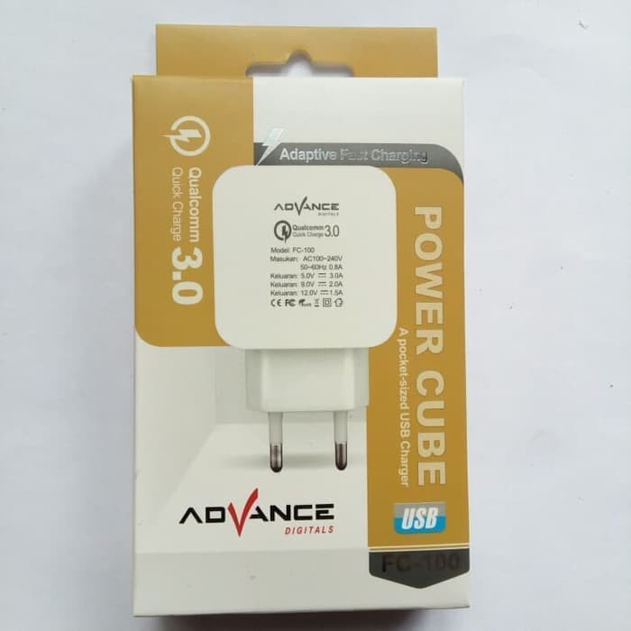 Fast Charger / Fast Charging Micro usb Advance FC100 Output 3A