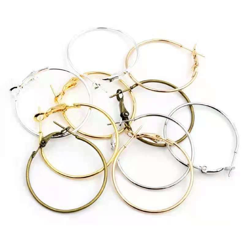 Anting Bulat Hoop Kait Uk 2.0-7.0cm, Harga/1-6set