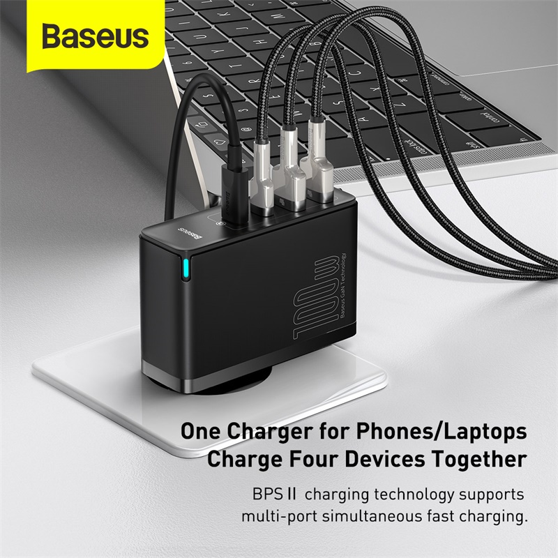 Baseus Gan 2 Pro Quick Charger 100W Type C USB 4 Output