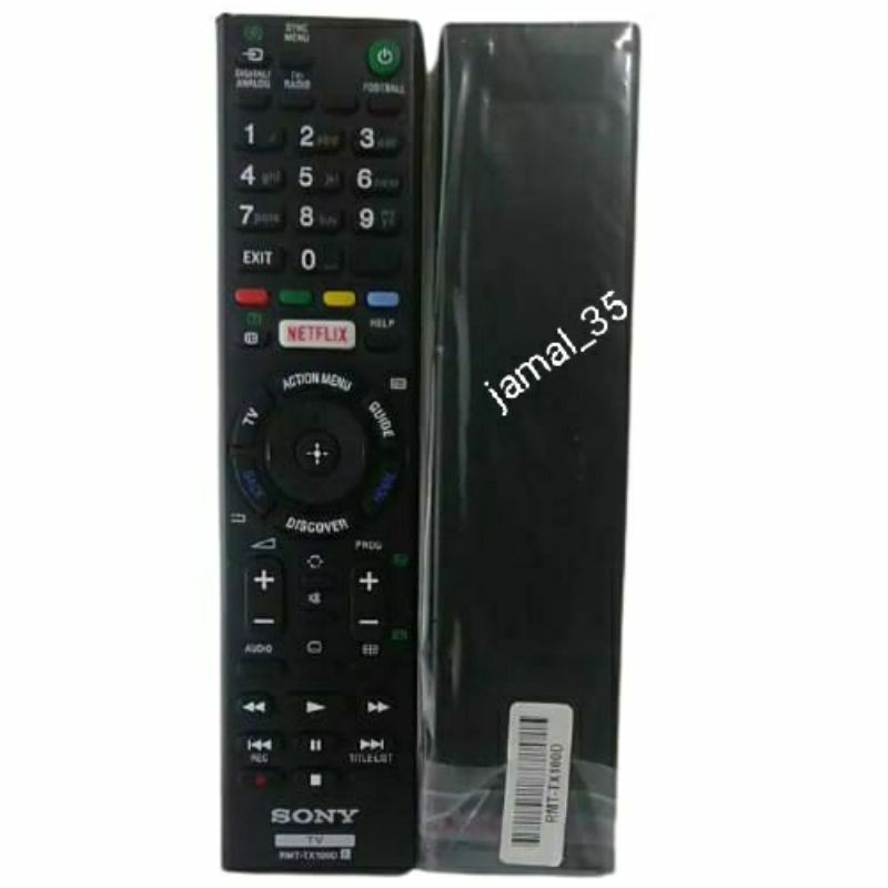 REMOTE REMOT TV SONY BRAVIA SMART TV LED LCD 3D NETFLIX RMT-TX100D