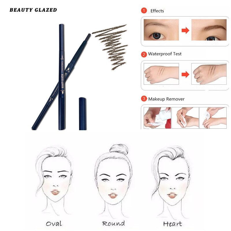 Beauty Glazed Double Head Eyebrow Pencil Beauty Glazed Pencil Alis  Beauty Glazed Pensil Alis Beauty Glazed Eyebrow Beauty Glazed