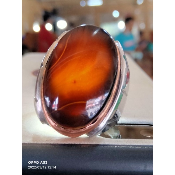 batu cincin akik Yaman Wulung merah