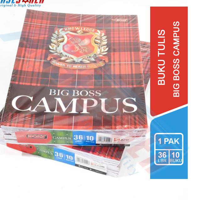 

➡️ Buku Tulis Sekolah Big Boss Campus [Isi 36 50 Lembar/10 Buku] / Write Book Bigboss [1 Pack]