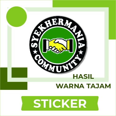 Stiker Syekher Mania Pecinta Sholawat Habib Syekh bin Abdul Qodir as-Segaf Ahbabul Musthofa