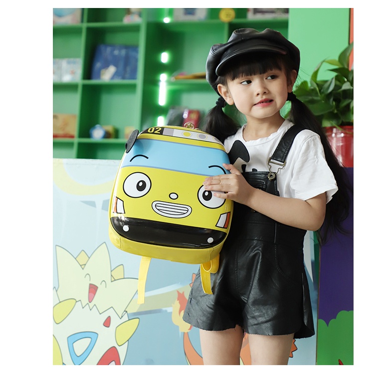 Khatinstore Tas Ransel Sekolah Anak SD TK SMP SMA Karakter Mobil Unisex Laki Laki Perempuan / Backpack School / Tayo / Import / 434