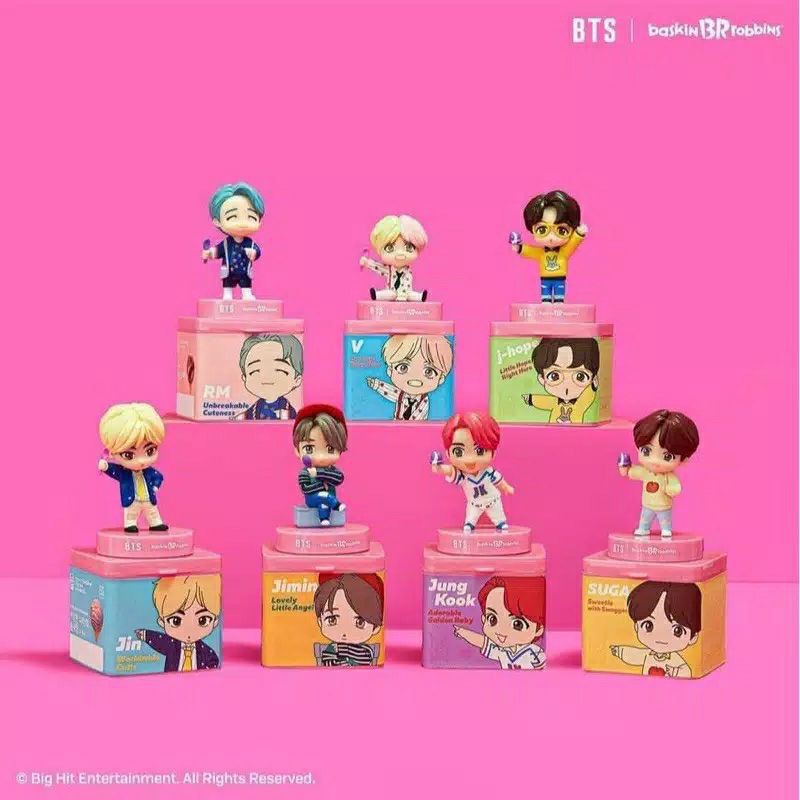 Action Figure BTS Tiny Tan X Baskin Robbins ARMY BT21 KPOP