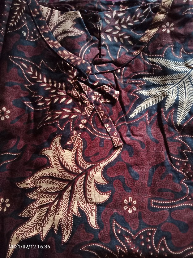 Batik Dolby Dolbi Dobby Doby Tenun Sutra Tulis Katun Atbm Baron Atasan Batik Wanita Sogan Srg308