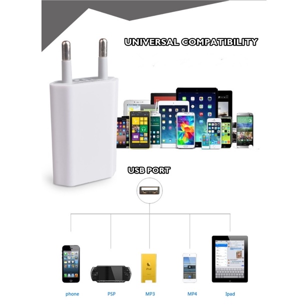 (Original Bergaransi) Adaptor/Adapter !Phone Kepala Charger Kepala Casan Handphone