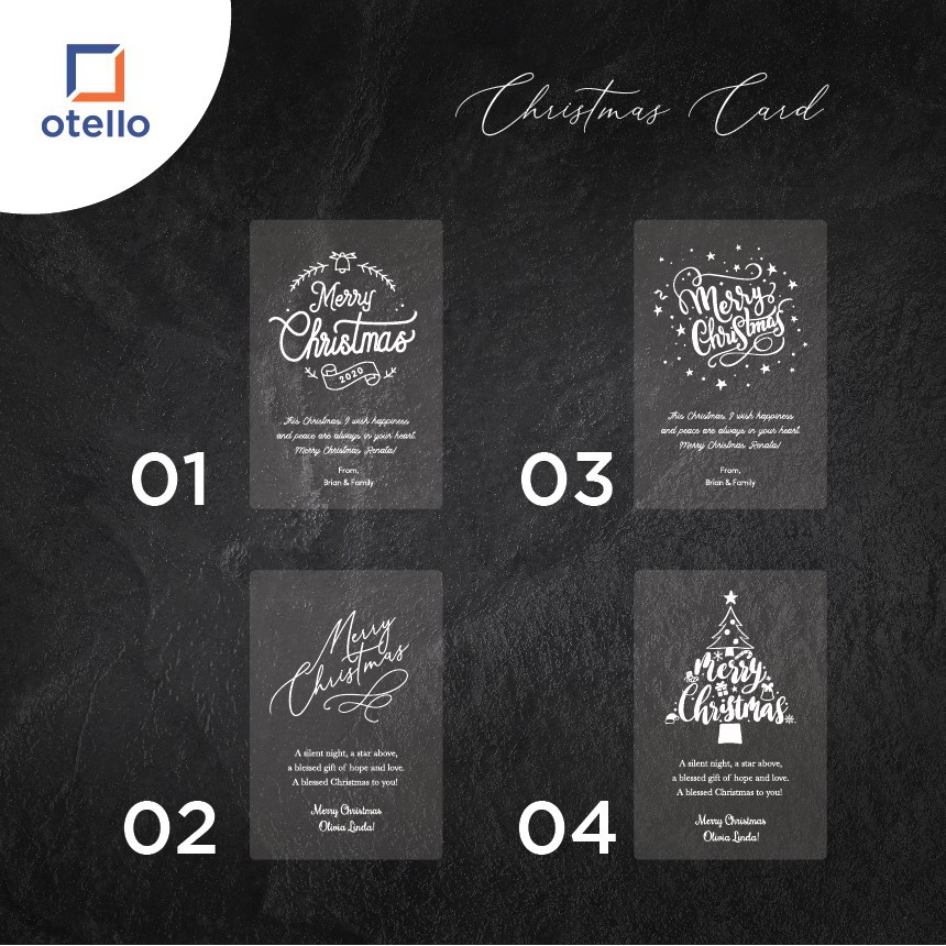 Kartu Natal Custom Greetings Card Natal | Custom Kartu Ucapan Natal Merry Christmas Card Costum