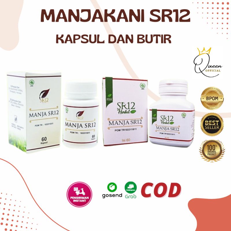 MANJAKANI SR12 BUTIR / PROMIL / SOLUSI KEPUTIHAN / ATASI MASALAH KEWANITAAN / MANJA SR12 / OBAT KISTA / MANJAKANI SR12 HERBAL SKINCARE BPOM BUTIR / PROMIL / SOLUSI KEPUTIHAN / ATASI MASALAH KEPUTIHAN MIOM KISTA