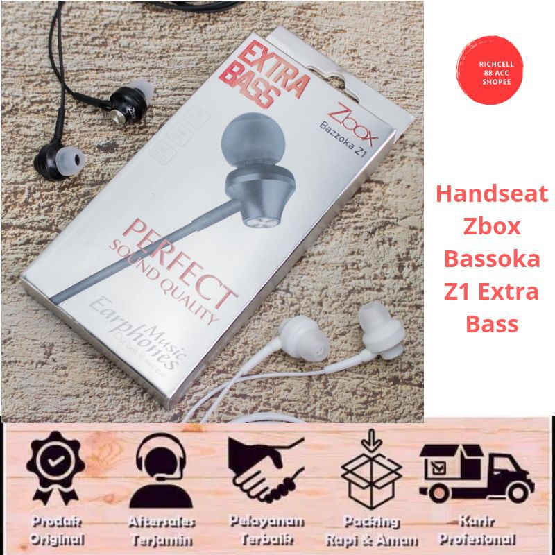 Headset/Earphone handfree hanset handset Zbox Bassoka Z1 super bass