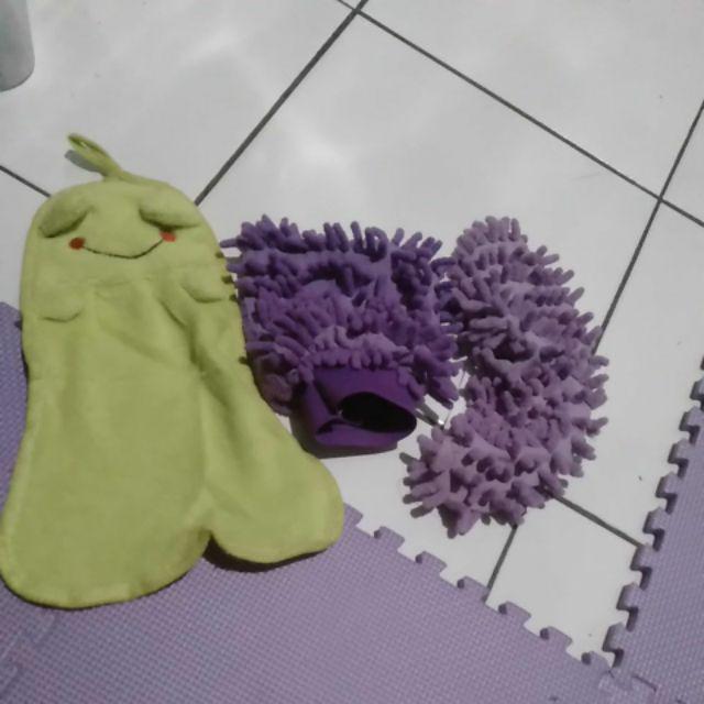 Sarung Tangan Cendol Microfiber Murah Lap Cendol Mikrofiber Lembut Halus Murah 1 Sisi