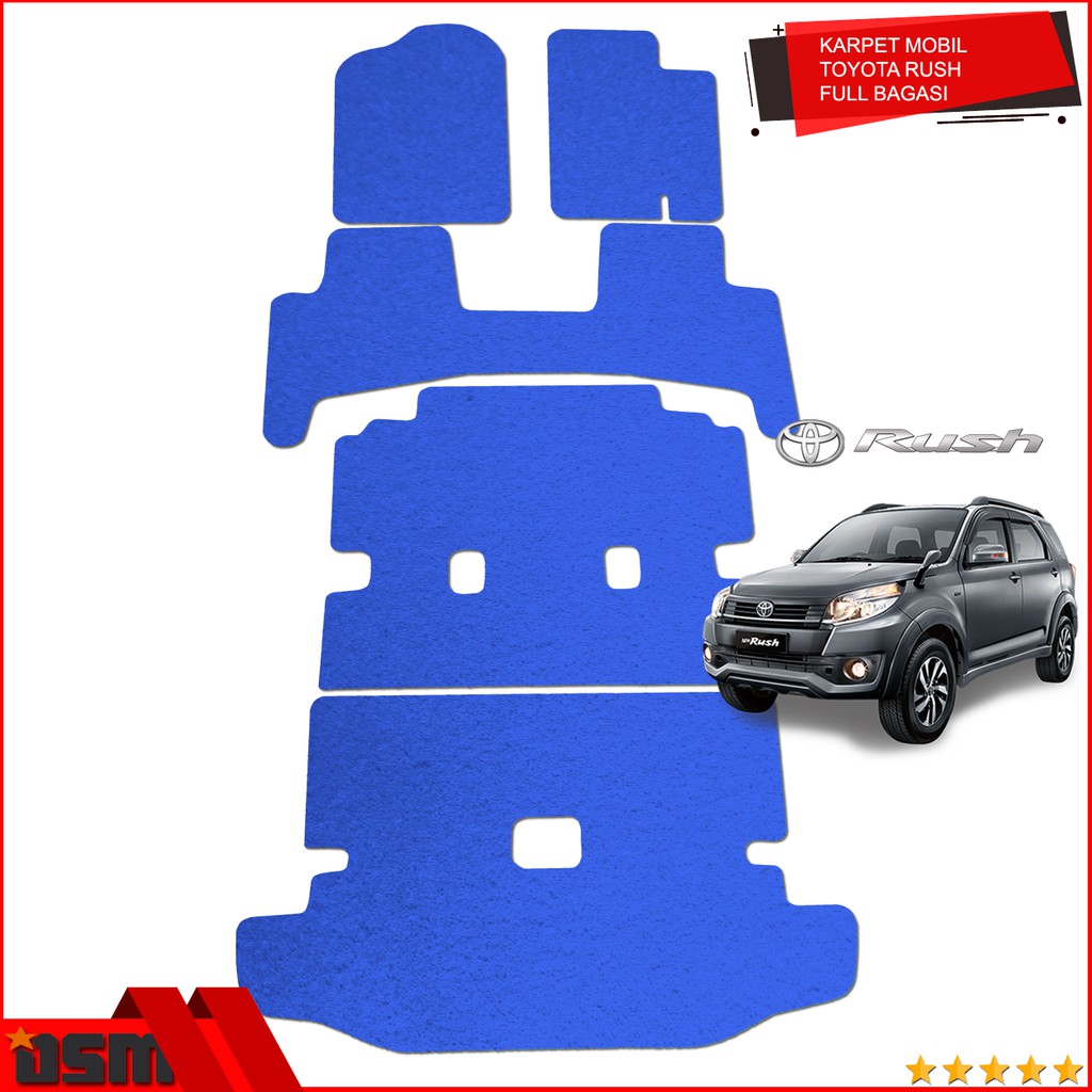 Karpet Mobil Mie Toyota Rush Full Bagasi / Karpet Mie Bihun Rush High Quality / DSM