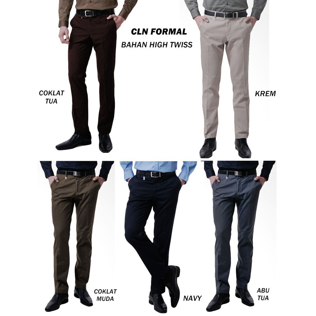 Celana Panjang Pria Formal Executive Model Reguler fit Size 27-38