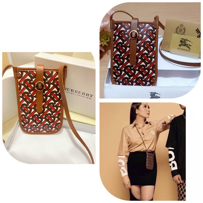 TAS SELEMPANG KAMERA BURBERRY COIN FREE BOX & PAPERBAG