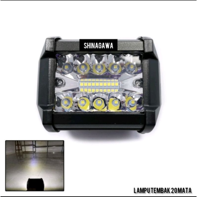 Lampu Tembak Sorot 20Led Kotak Flash 12volt 24volt