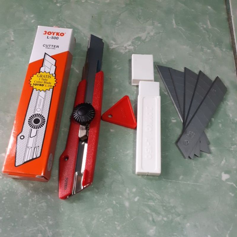 cuuter besar pemotong joyko L500 + refill tube cutter isi 5 blade