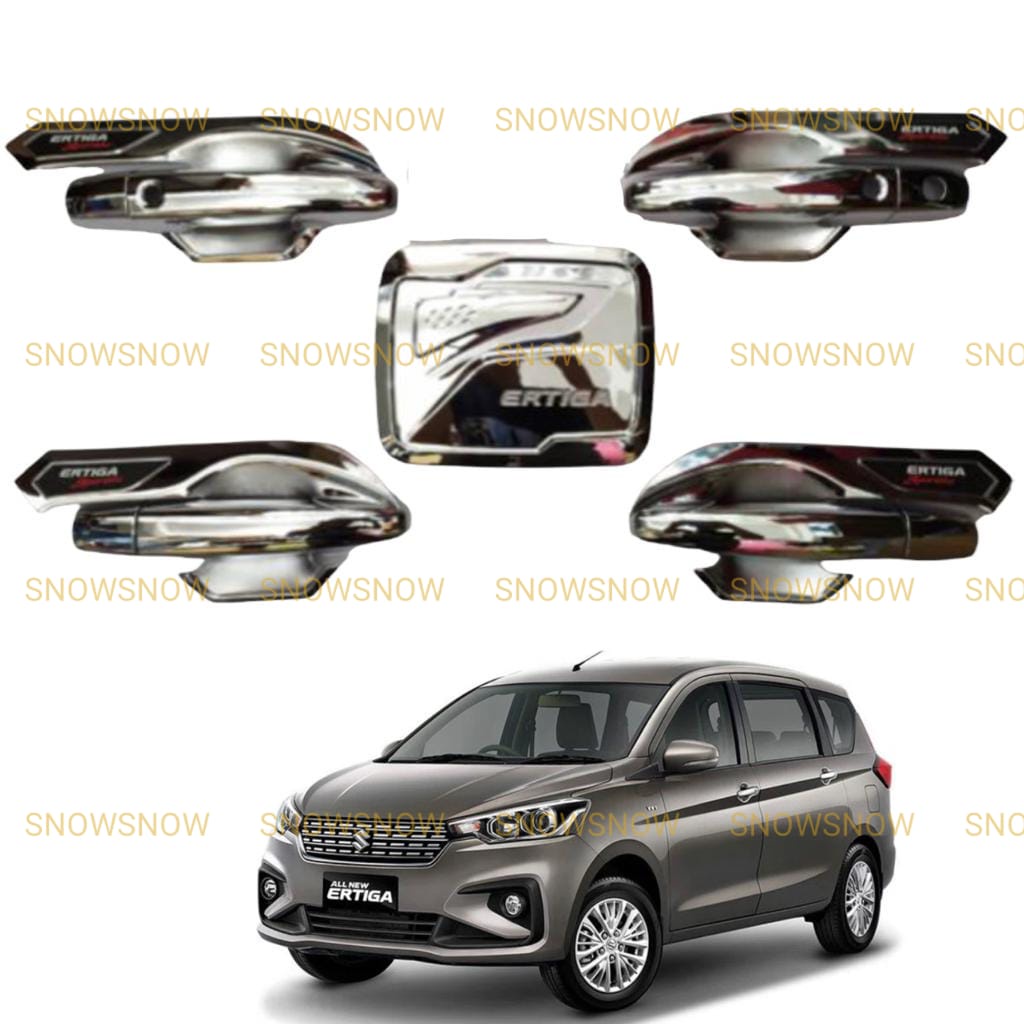 Paket Outer Handle Tank Cover All New Ertiga 2018  2022 2023 2024 UP Bestivo Hitam Chrome