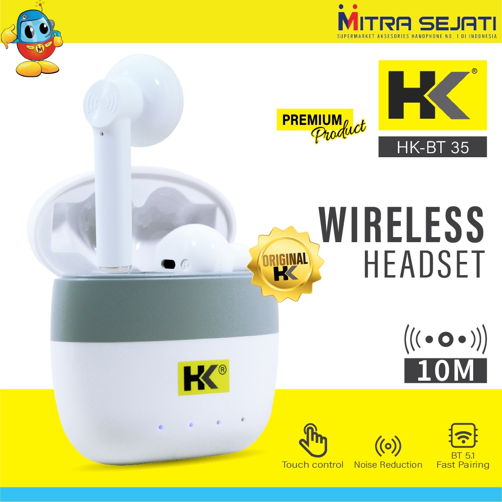 TWS HK True Wireless Earphone BT35 Earphone Bluetooth 5.1