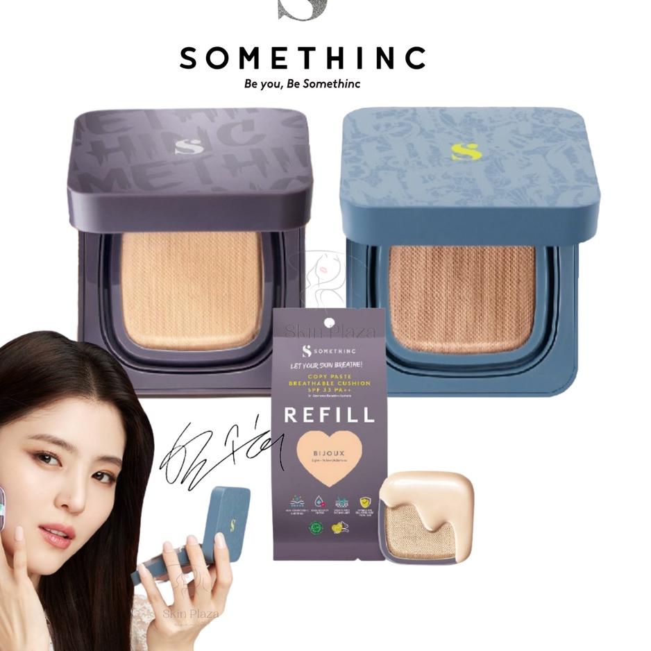 Update! SOMETHINC Hooman  Copy Paste Breathable Mesh Cushion SPF 33 PA++ REFILL FULL UV Cover SPF 35