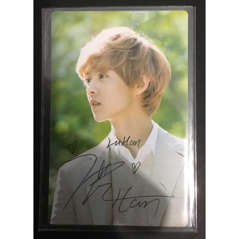 BEST SELLER EXO OFFICIAL EXO LUHAN NATURE REPUBLIC VERSION 1 PHOTOCARD