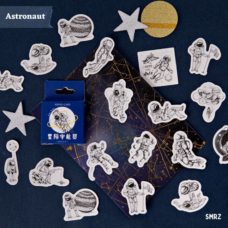 

Astronaut Sticker Piece - Stiker Ecer Astronot / Luar Angkasa / Space Station