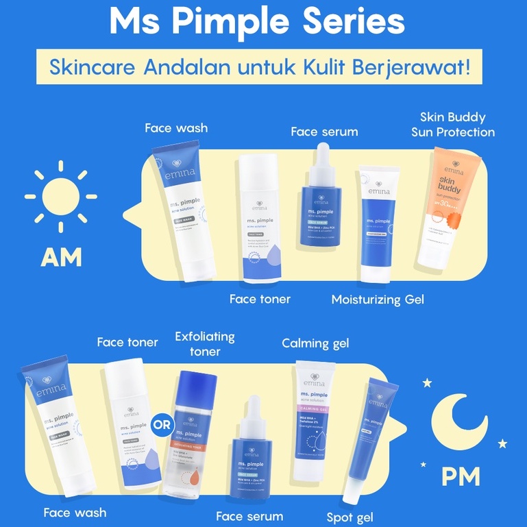 Emina Ms Pimple Acne Solution Calming Gel 20ml