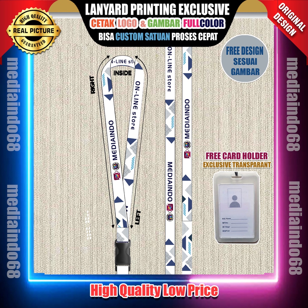

TEMPLATE DEFAULT M-08 Lanyard ,Strap ID, HP/Flashdisk Printing Digital (Paket Lengkap Exclusive)