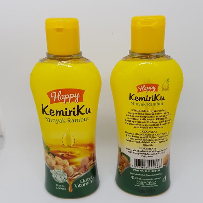 [COD] Happy Kemiriku Minyak Penumbuh dan Pelebat Rambut dalam 1 Minggu dengan Ekstra Vitamin E - 100ml