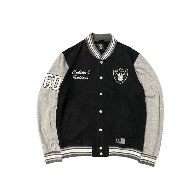 jacket varsity second raiders nfl second original