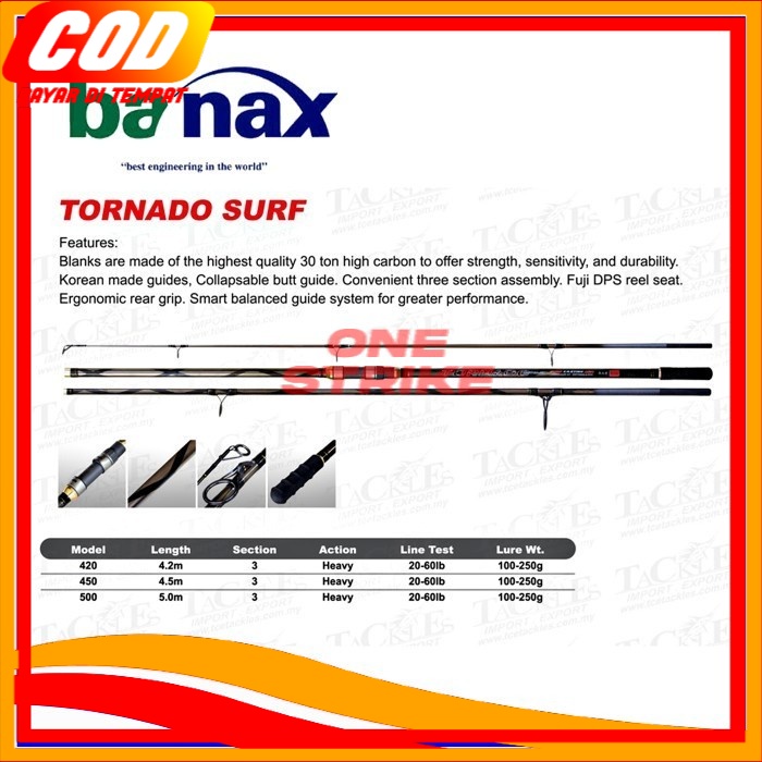 JORAN PANCING BANAX ROD TORNADO SURF 500