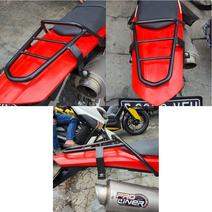 BAGASI BELAKANG BEHEL BEKALAKNG HONDA CRF 150 L BAHAN BESI TERLARIS