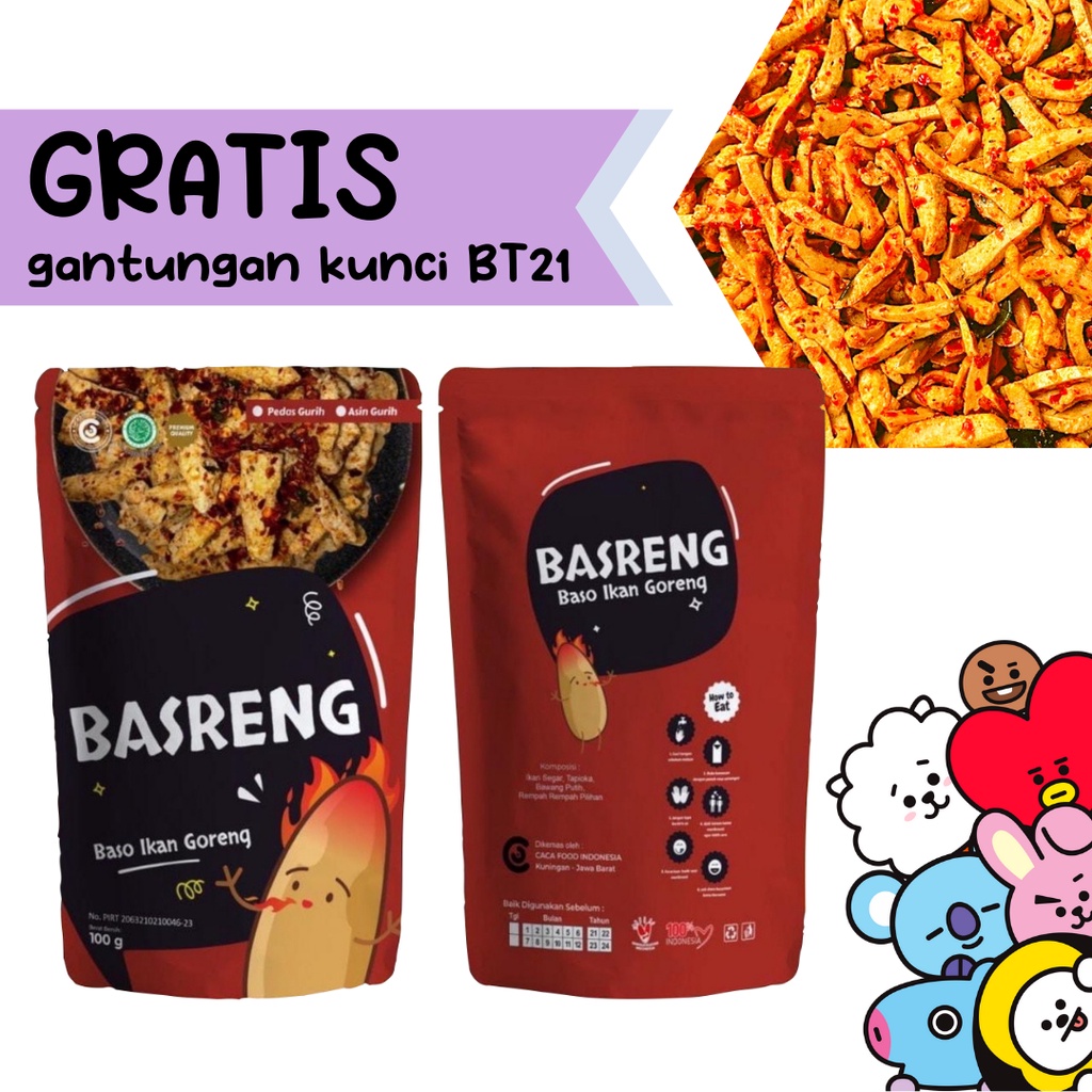 

BASRENG 100 gr - Cemilan Gurih Pedas - Caca Food
