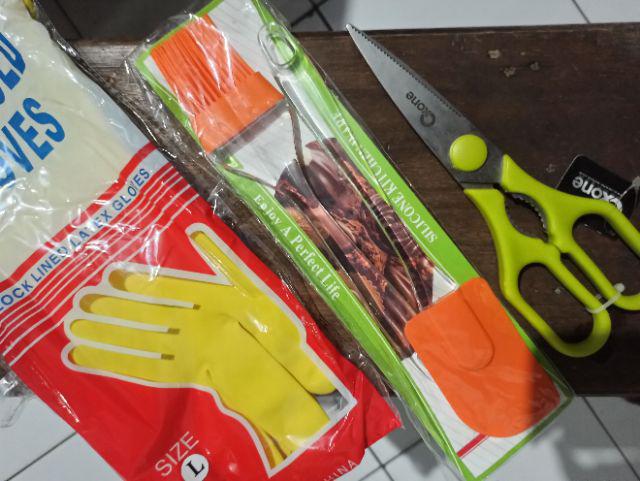 Sarung Tangan Karet Latex Dot Tebal Serbaguna Rubber Gloves 30cm