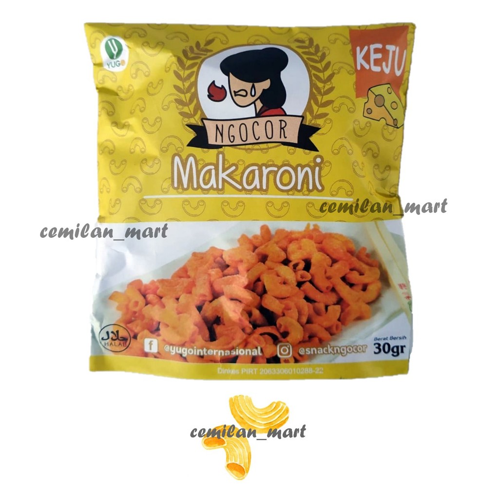

Cemilan Makaroni Ngocor Rasa Keju