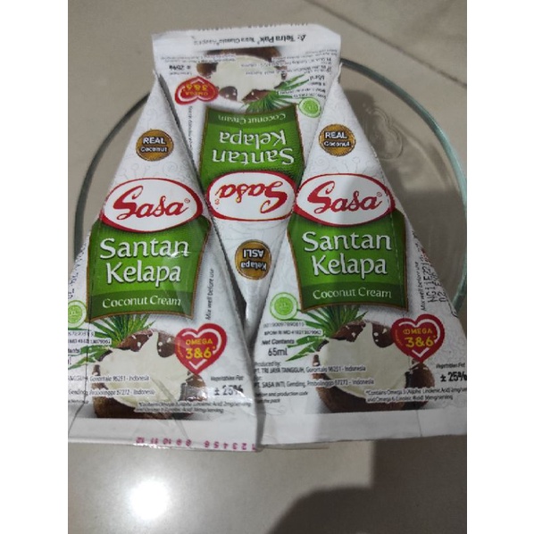 

Santan Sasa uk 65ml 3 pcs, Free 1 Mangkok Super Cantik