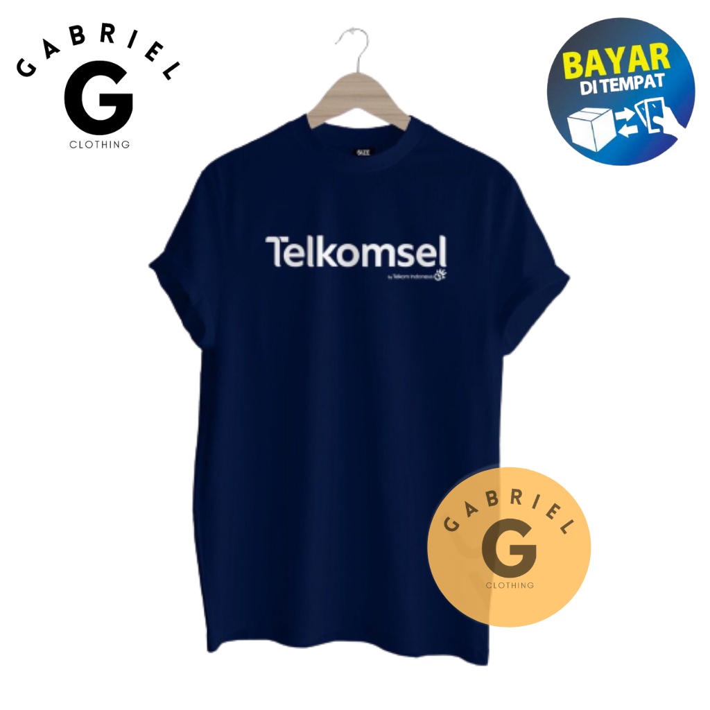 Kaos Distro Telkomsel Logo Terbaru by Telkomsel Indonesia / Kaos Pria dan Kaos Wanita Bahan Katun Co