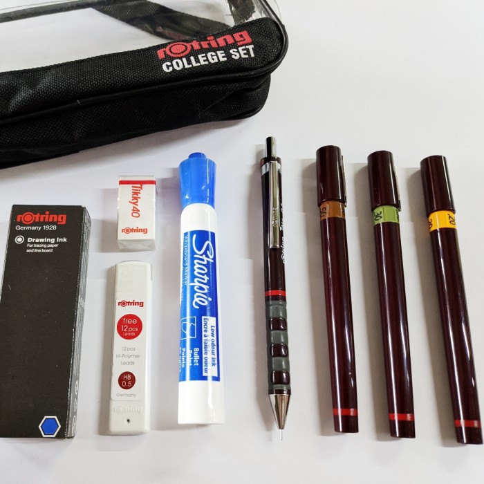 

Rotring Rapido Isograph College Set 0.2/0.3/0.5 Eco Pack Drawing Pen