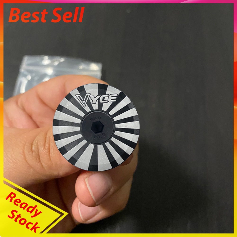 MTB Bike Headset Cover w/ Screw Road Bicycle Front Fork Tube Top Cap Covers