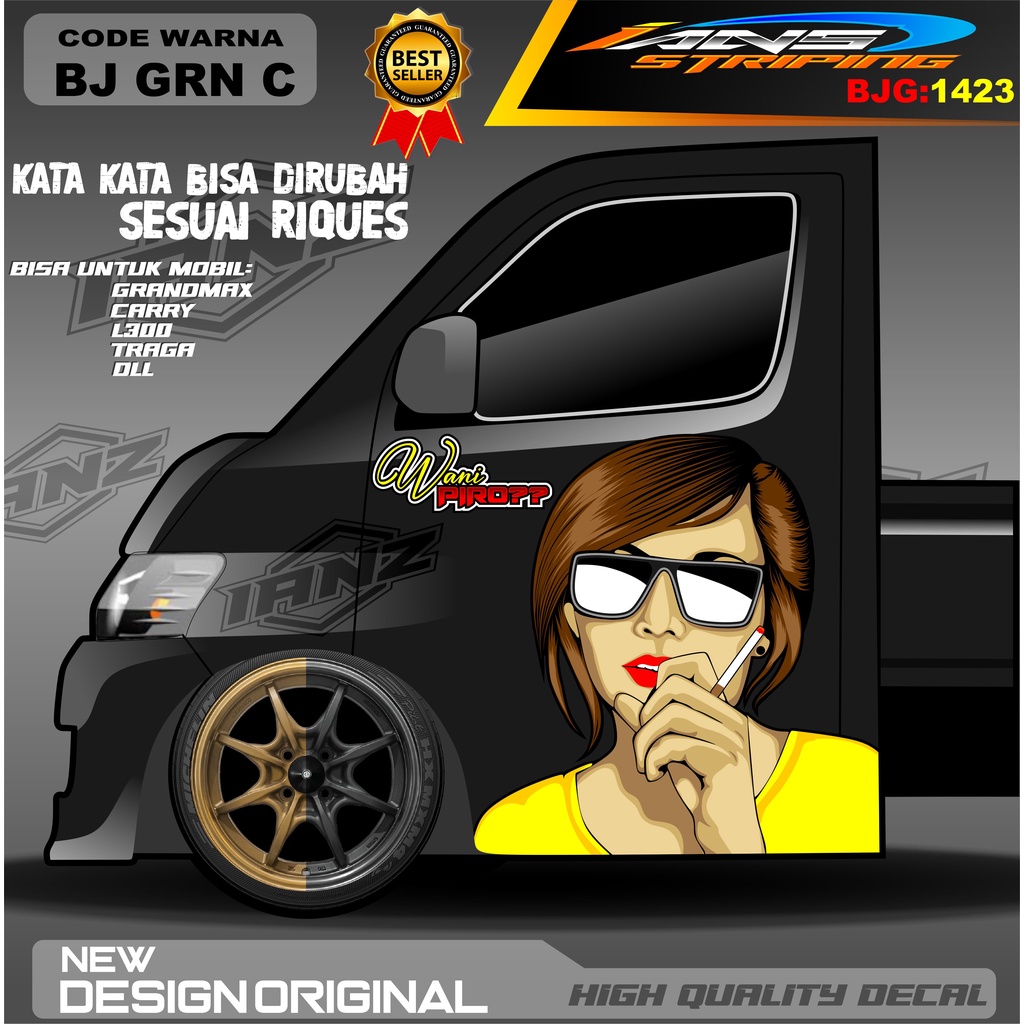 DECAL PINTU L300 / DECAL STIKER PINTU TRAGA / STIKER MOBIL PICK UP