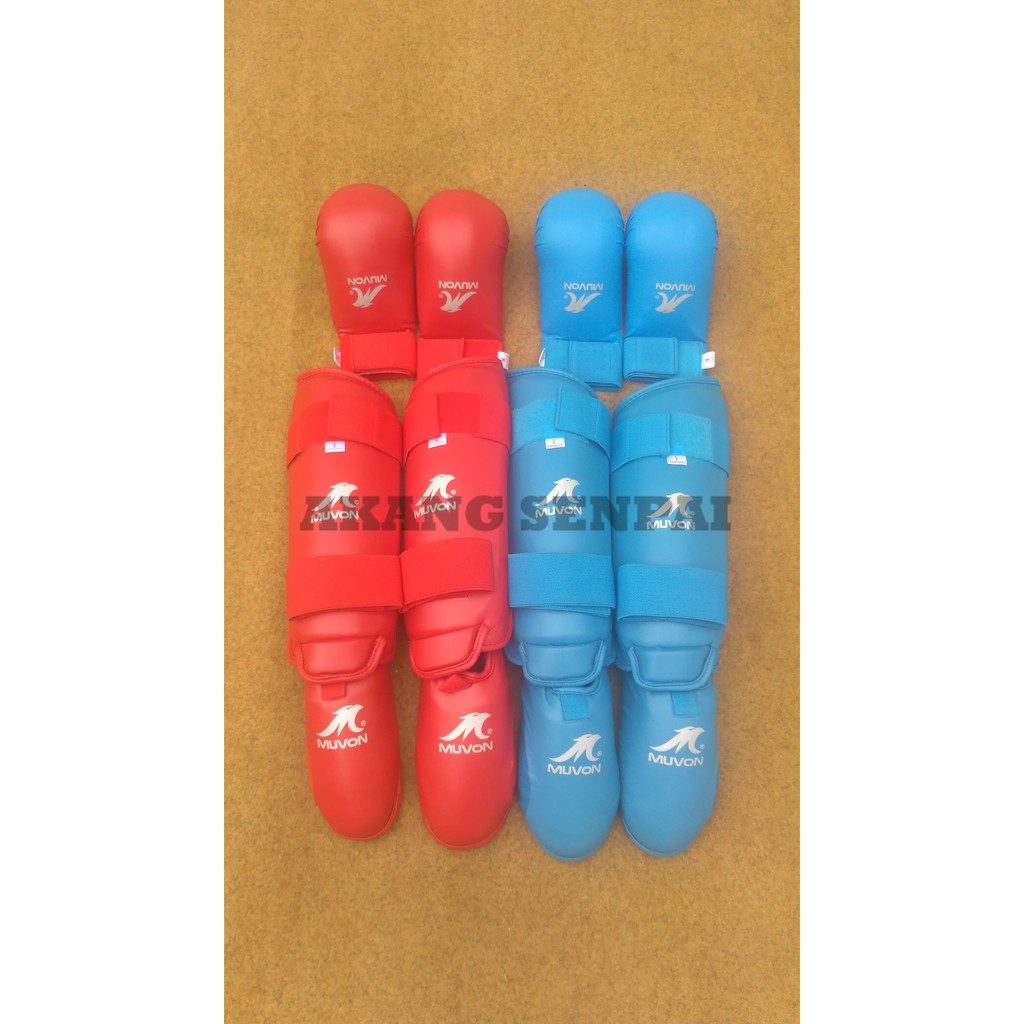 PAKET Perlengkapan Karate MUVON Handprotector Dan Footprotector