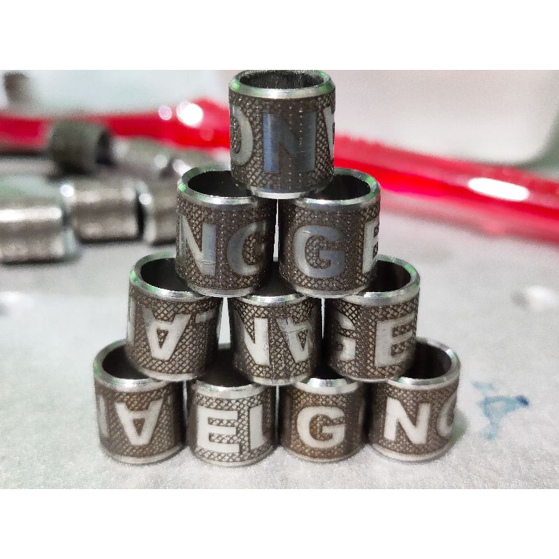 Isi 15 butir ring merpati baja tinggi sisik