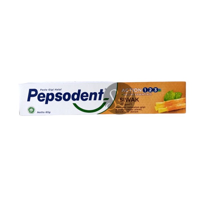 Pepsodent Siwak 65gr / Pepsodent Pasta Gigi Compelete 8 Siwak Anticavity And Fresh Halal Natural 65gr