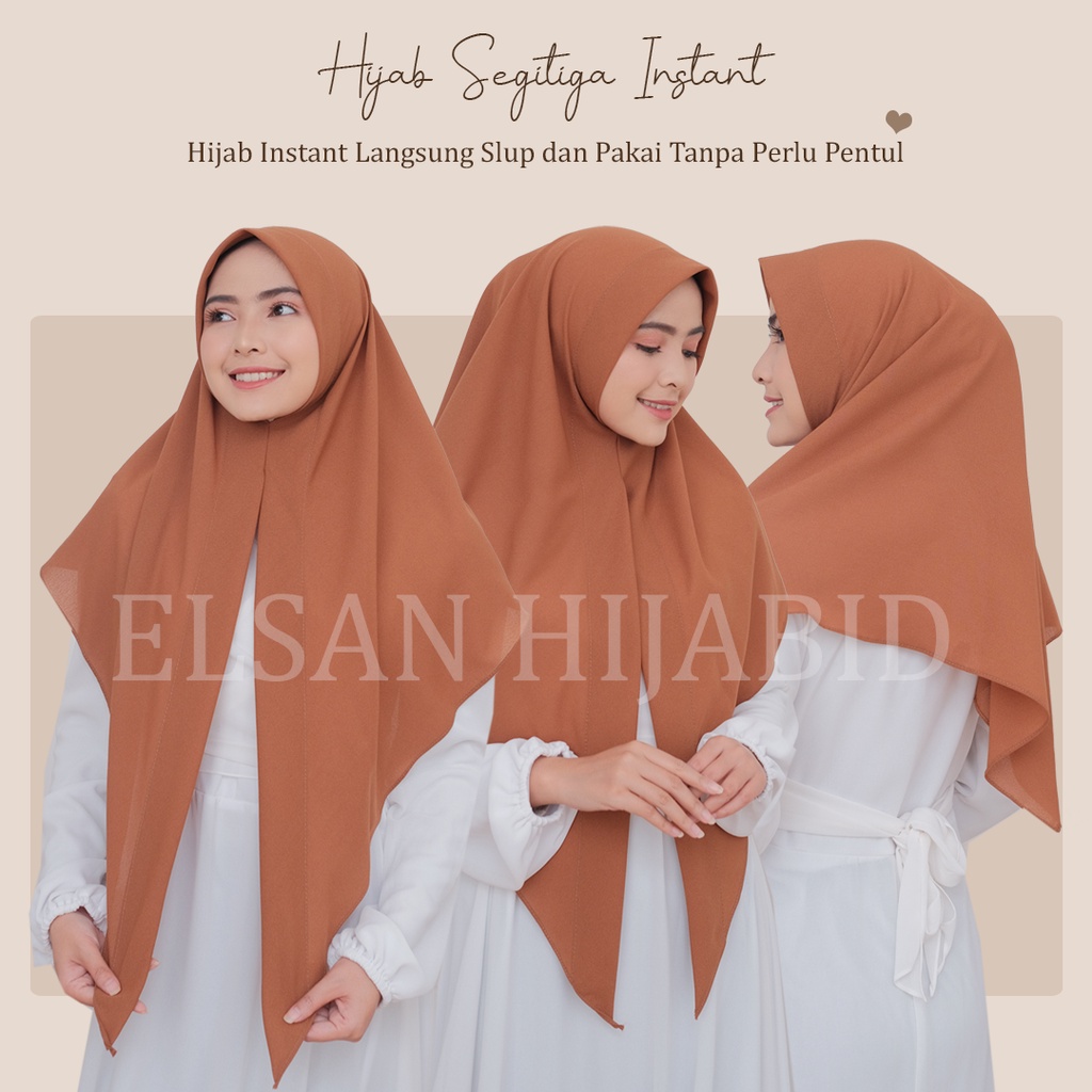 Jilbab Segitiga instan / Real pict sesuai gambar