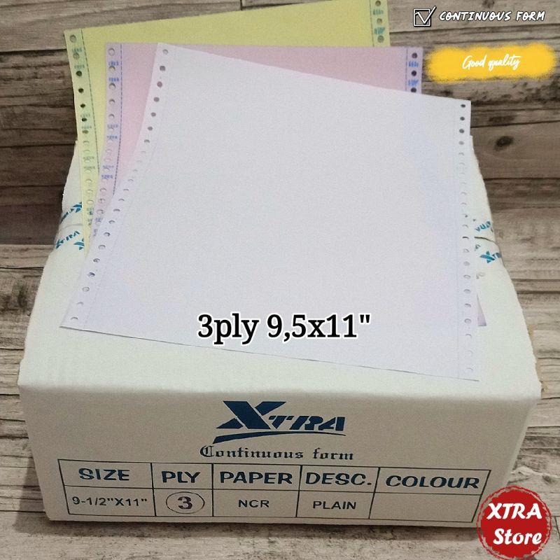 

lkjj Kertas Continuous Form 3ply 9.5x11" TANPA PEMBAGIAN