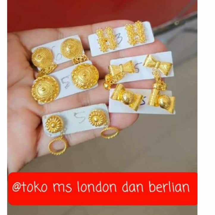 anting varian emas LM 24K Kadar 999,9%.