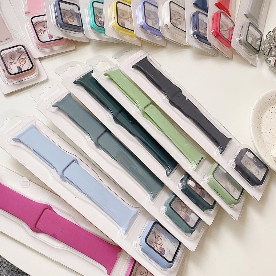 Strap Apple Watch Band &amp; Case 2 in 1 For 38mm 40mm 42mm 44mm