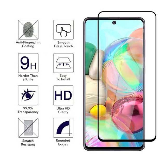 [PREMIUM] FULL 9D SAMSUNG A52s/A22/A32/A03s/A02/A02s/A32/A52/A72/A21s/A51/A71/A12/A15 Tempered glass / anti gores